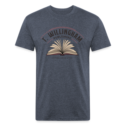 TWP Fitted Cotton/Poly T-Shirt - heather navy