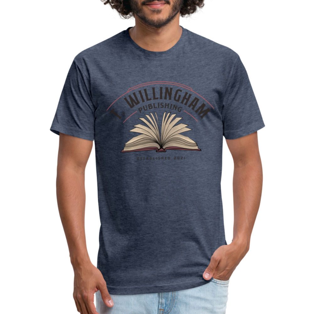 TWP Fitted Cotton/Poly T-Shirt - heather navy