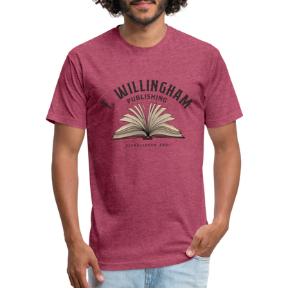 TWP Fitted Cotton/Poly T-Shirt - heather burgundy