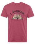 TWP Fitted Cotton/Poly T-Shirt - heather burgundy