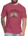 TWP Fitted Cotton/Poly T-Shirt - heather burgundy
