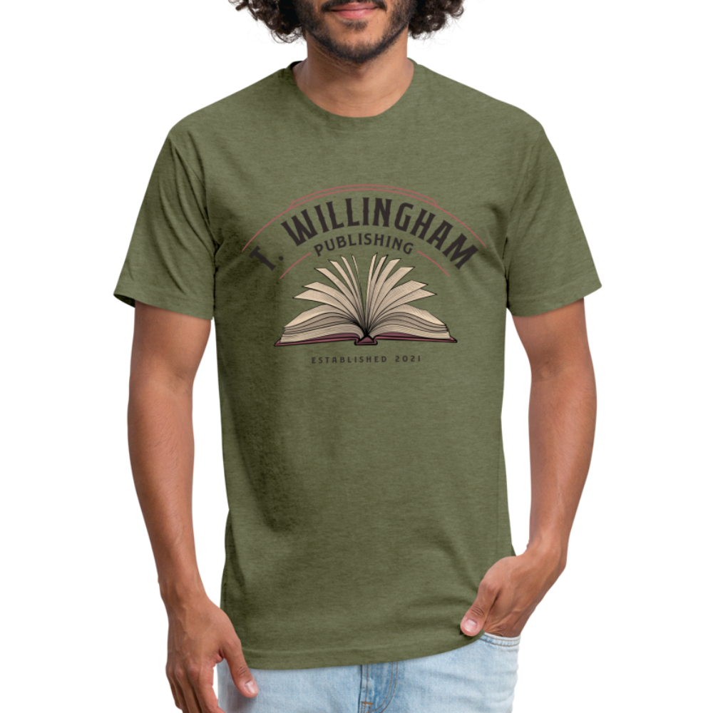 TWP Fitted Cotton/Poly T-Shirt - heather military green