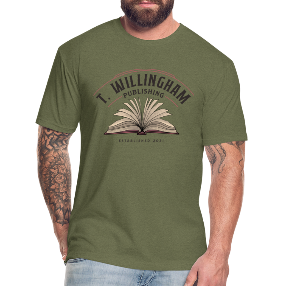 TWP Fitted Cotton/Poly T-Shirt - heather military green