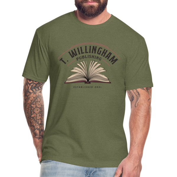 TWP Fitted Cotton/Poly T-Shirt - heather military green