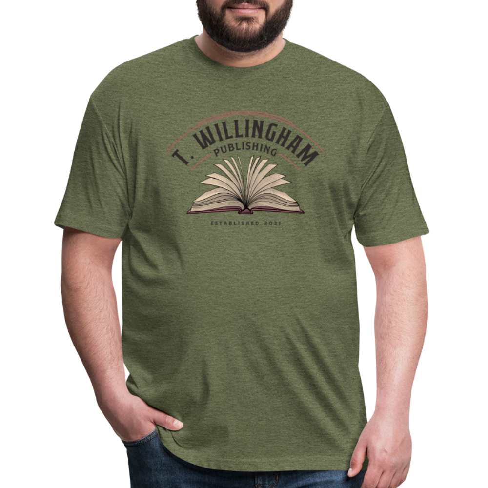 TWP Fitted Cotton/Poly T-Shirt - heather military green
