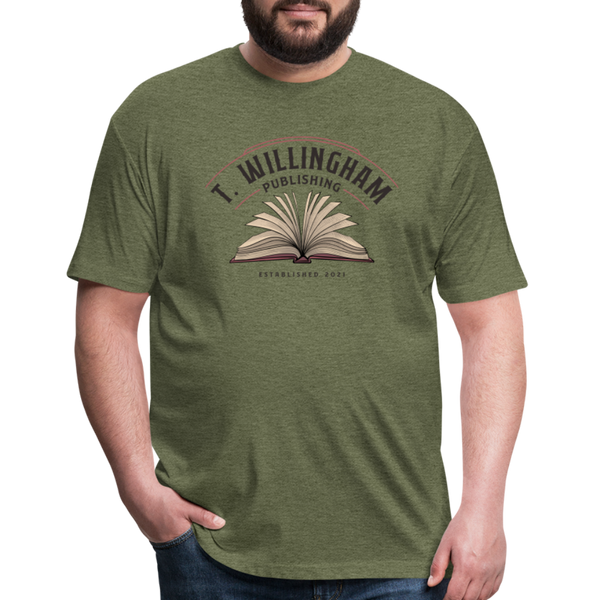 TWP Fitted Cotton/Poly T-Shirt - heather military green