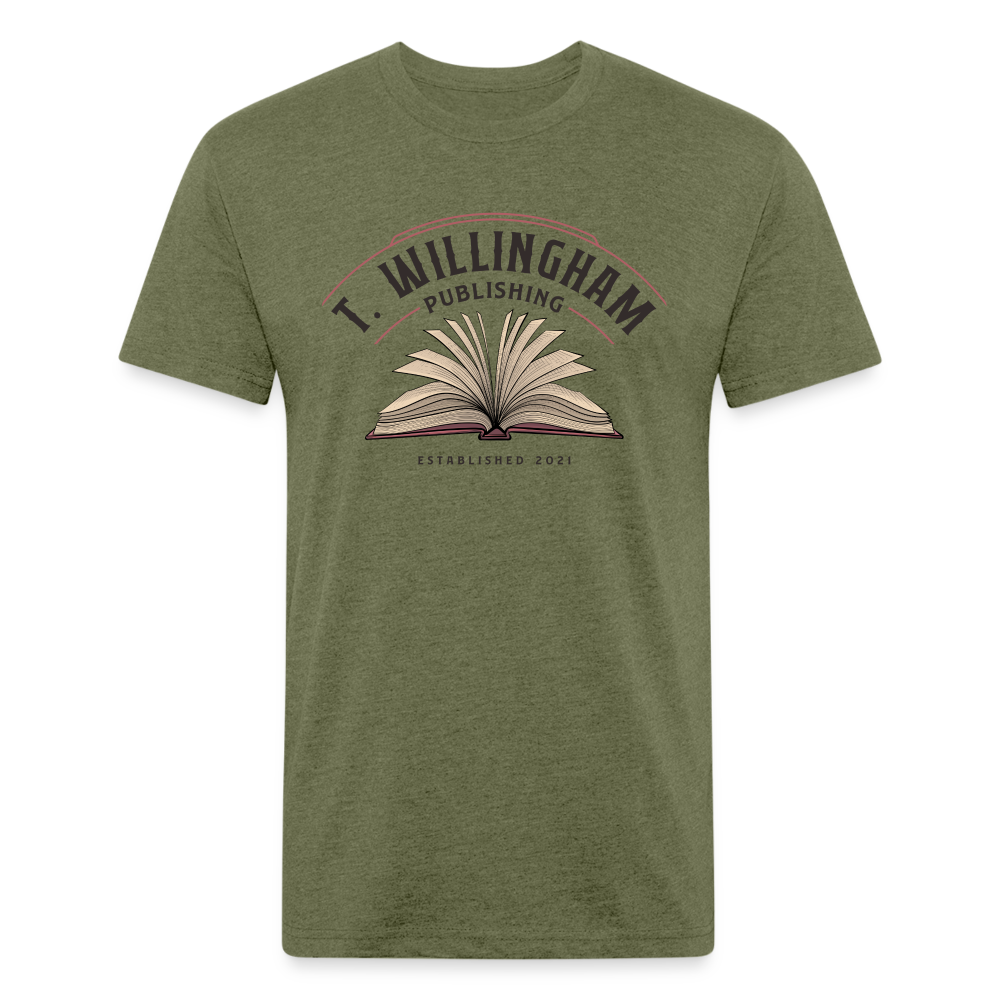 TWP Fitted Cotton/Poly T-Shirt - heather military green