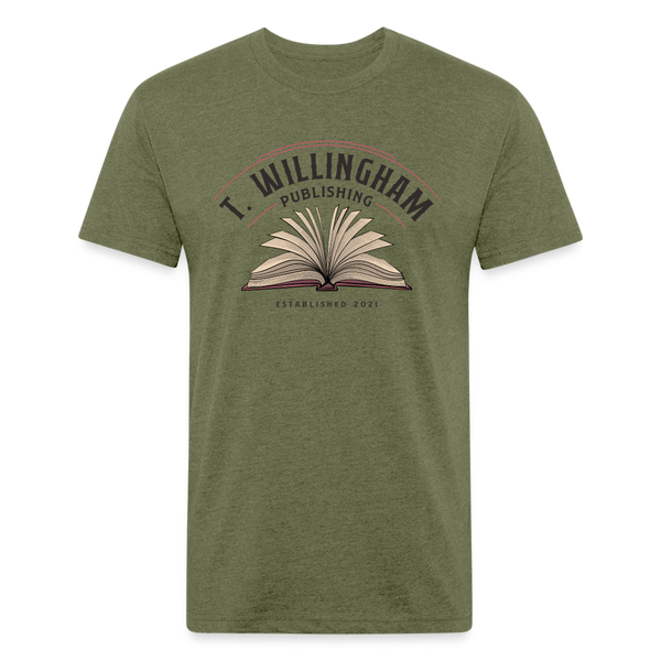 TWP Fitted Cotton/Poly T-Shirt - heather military green