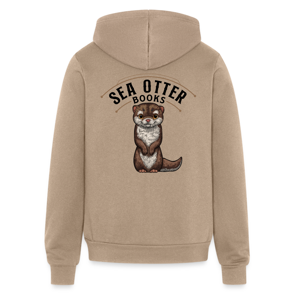 Bella + Canvas Unisex Full Zip Hoodie - tan