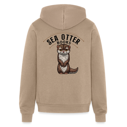 Bella + Canvas Unisex Full Zip Hoodie - tan