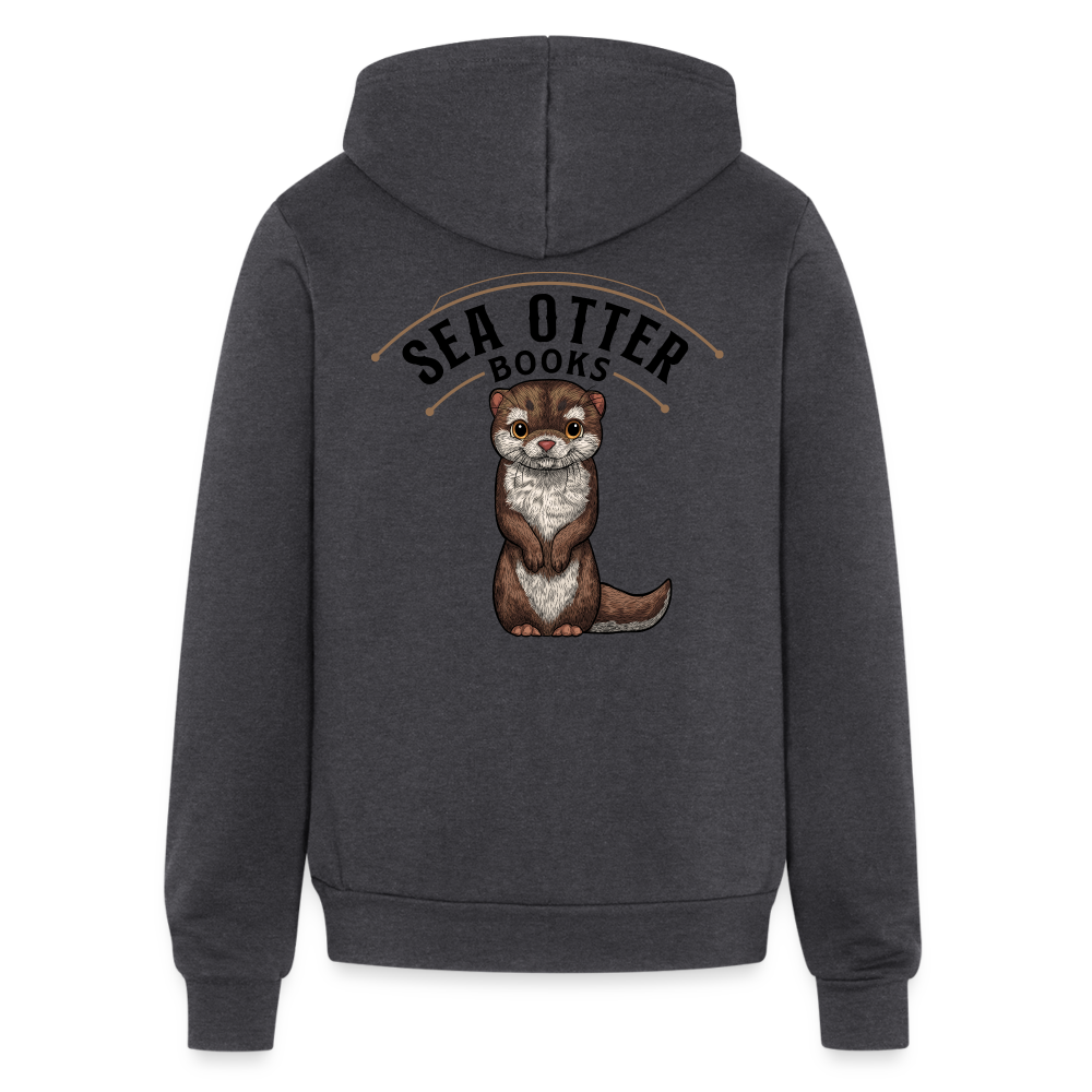 Bella + Canvas Unisex Full Zip Hoodie - charcoal grey