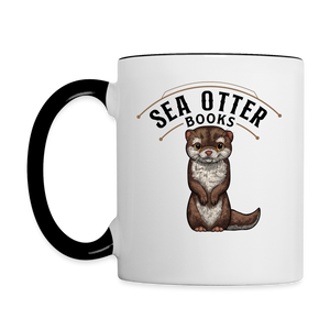 Sea Otter Books Contrast Coffee Mug - white/black