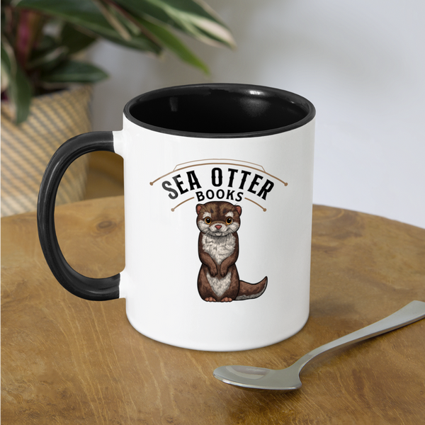 Sea Otter Books Contrast Coffee Mug - white/black