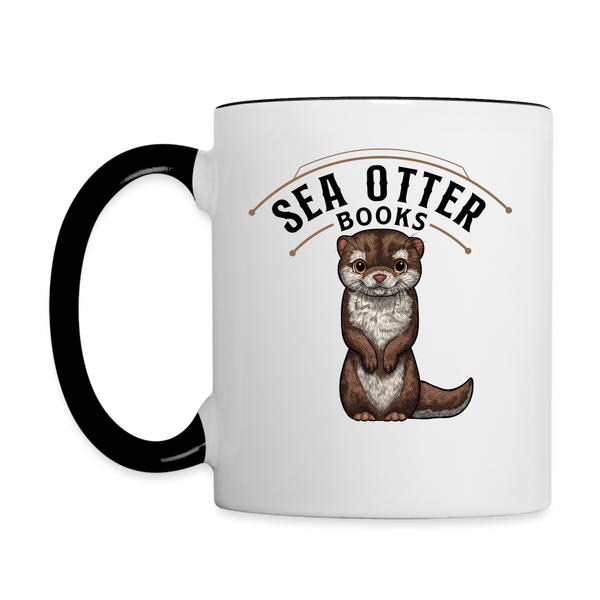 Sea Otter Books Contrast Coffee Mug - white/black