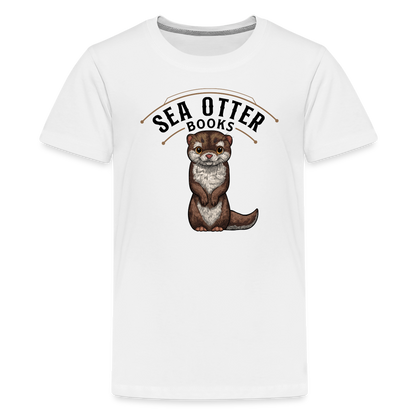 Sea Otter Books Kids' Premium T-Shirt - white