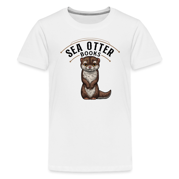 Sea Otter Books Kids' Premium T-Shirt - white