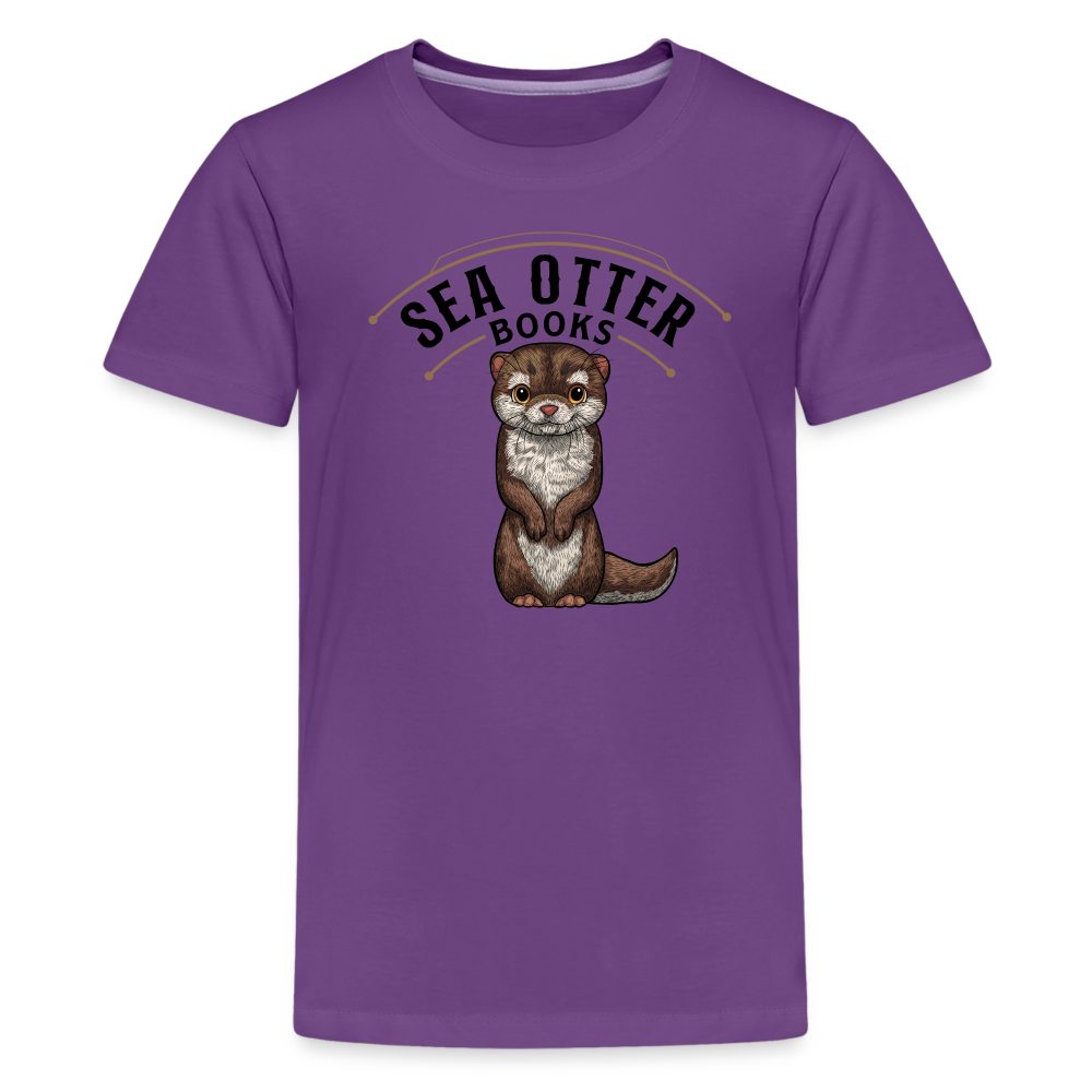 Sea Otter Books Kids' Premium T-Shirt - purple