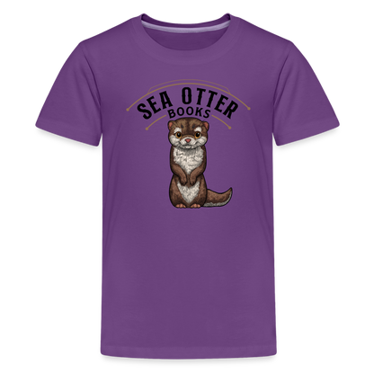 Sea Otter Books Kids' Premium T-Shirt - purple