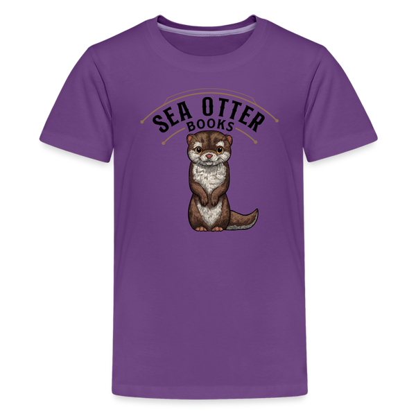 Sea Otter Books Kids' Premium T-Shirt - purple