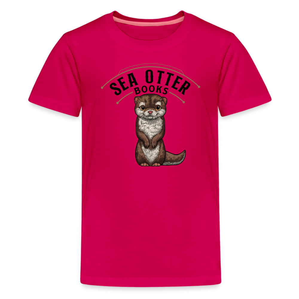 Sea Otter Books Kids' Premium T-Shirt - dark pink
