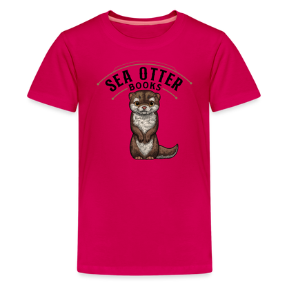 Sea Otter Books Kids' Premium T-Shirt - dark pink