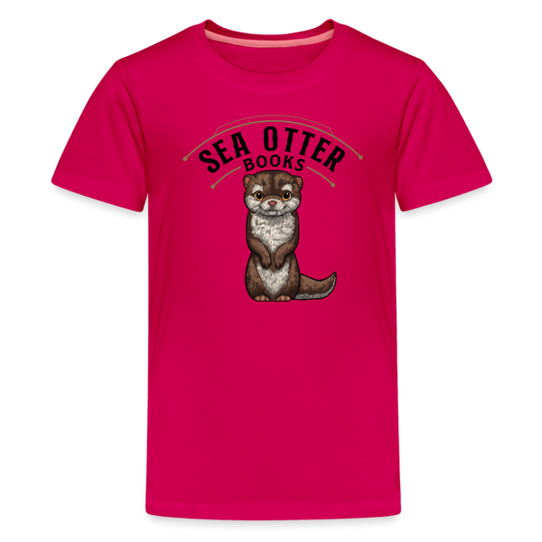 Sea Otter Books Kids' Premium T-Shirt - dark pink