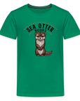Sea Otter Books Kids' Premium T-Shirt - kelly green