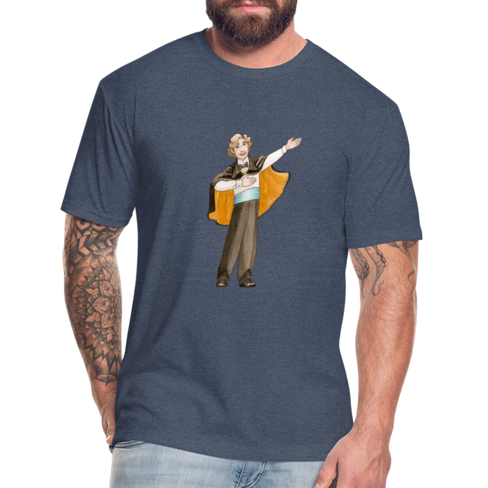Opera Andy Fitted Cotton/Poly T-Shirt - heather navy