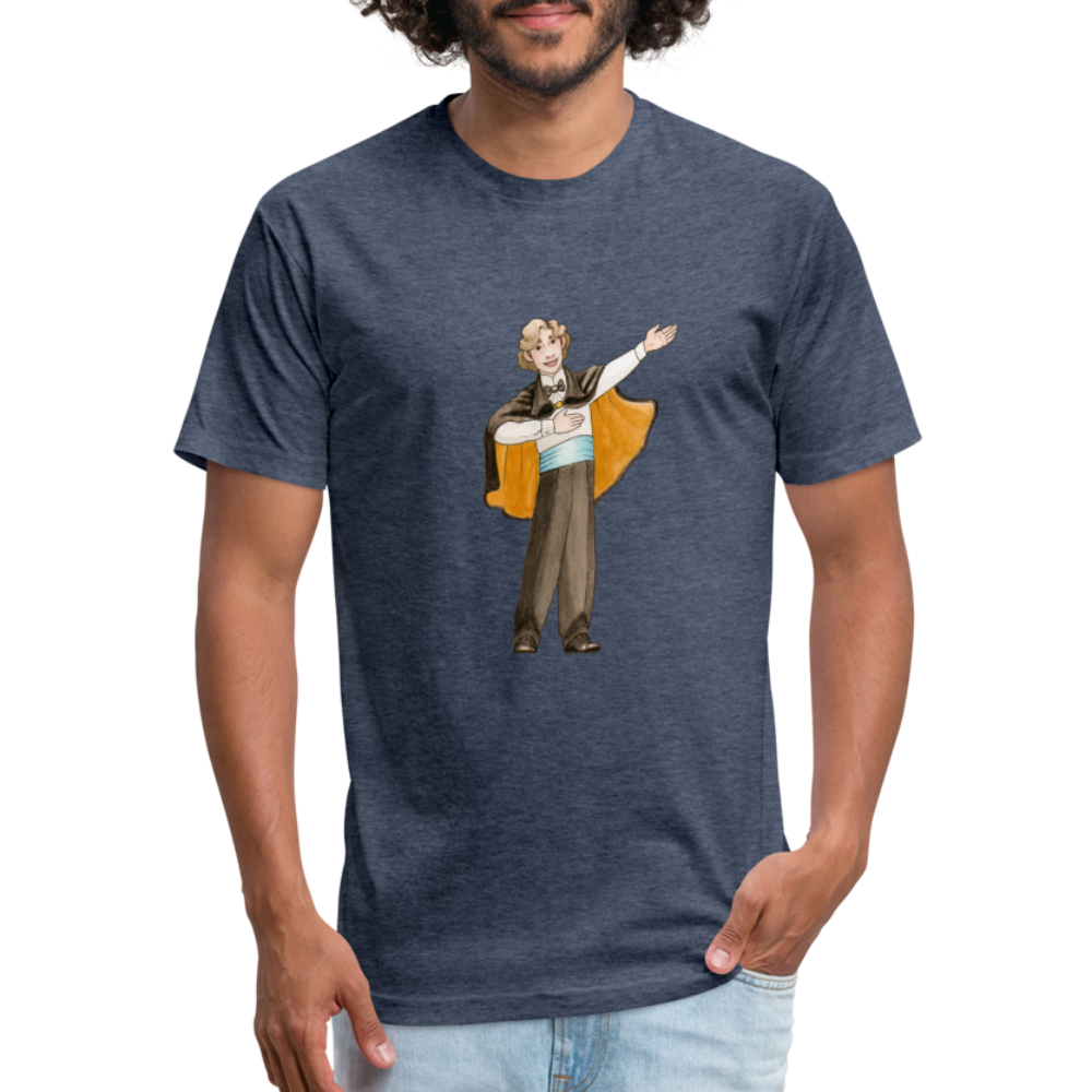 Opera Andy Fitted Cotton/Poly T-Shirt - heather navy