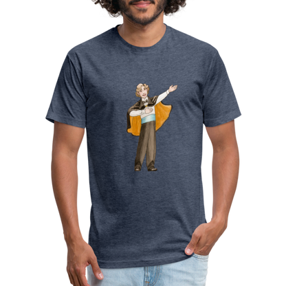 Opera Andy Fitted Cotton/Poly T-Shirt - heather navy