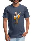 Opera Andy Fitted Cotton/Poly T-Shirt - heather navy