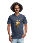 Opera Andy Fitted Cotton/Poly T-Shirt - heather navy