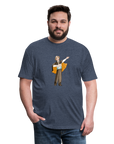 Opera Andy Fitted Cotton/Poly T-Shirt - heather navy