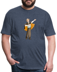 Opera Andy Fitted Cotton/Poly T-Shirt - heather navy