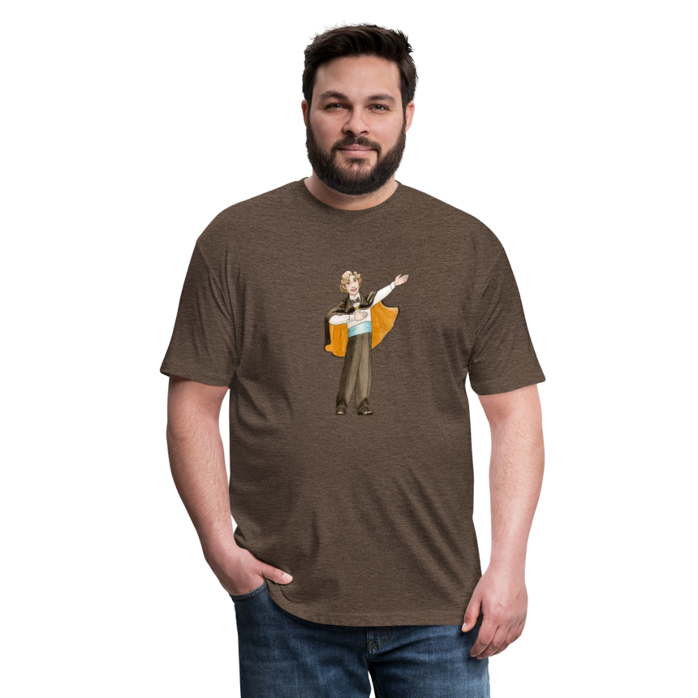 Opera Andy Fitted Cotton/Poly T-Shirt - heather espresso