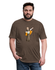 Opera Andy Fitted Cotton/Poly T-Shirt - heather espresso