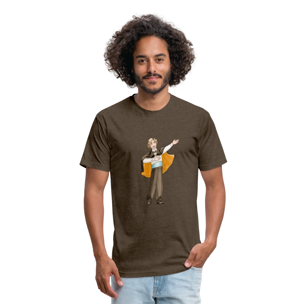 Opera Andy Fitted Cotton/Poly T-Shirt - heather espresso
