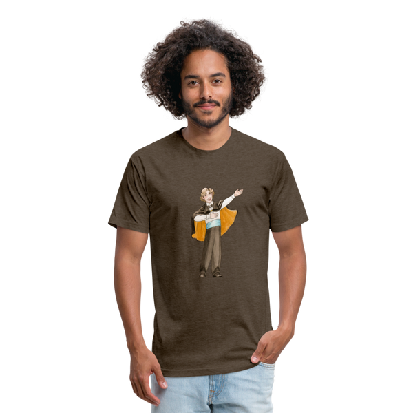 Opera Andy Fitted Cotton/Poly T-Shirt - heather espresso