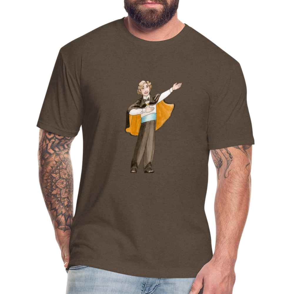 Opera Andy Fitted Cotton/Poly T-Shirt - heather espresso