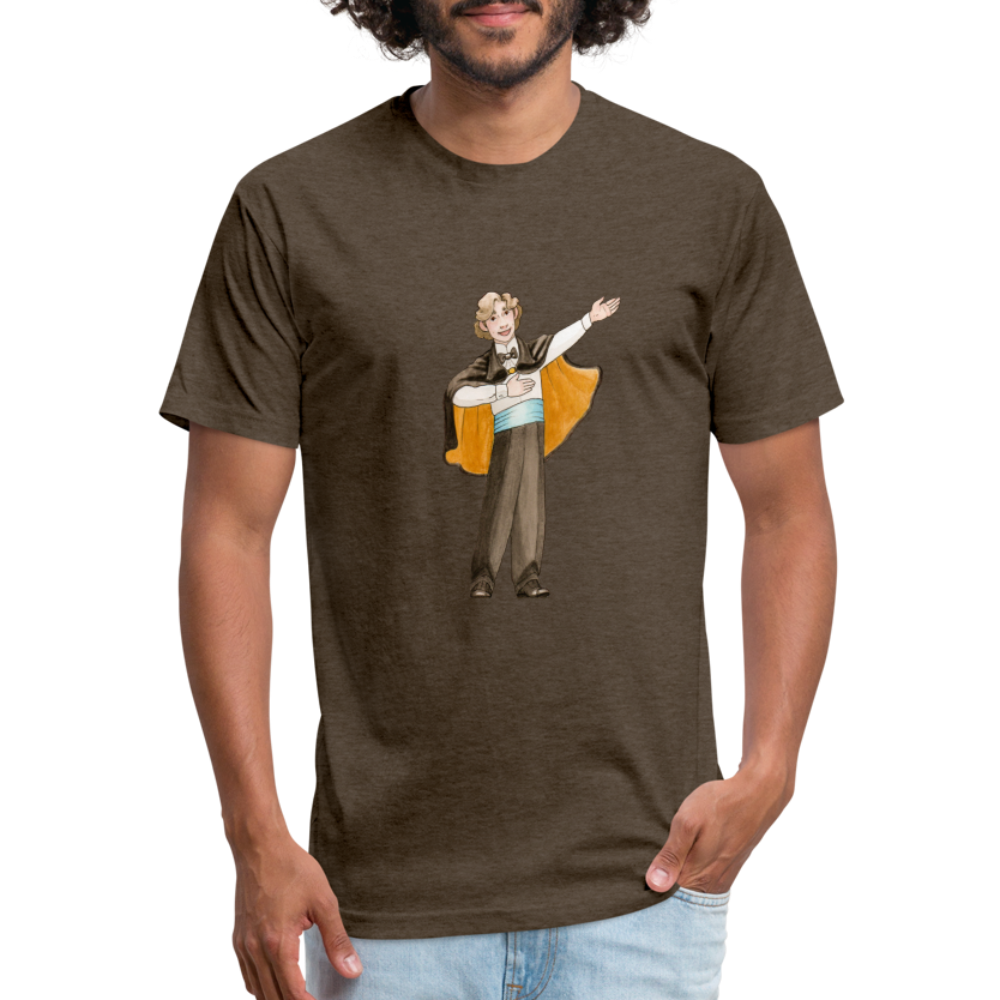 Opera Andy Fitted Cotton/Poly T-Shirt - heather espresso