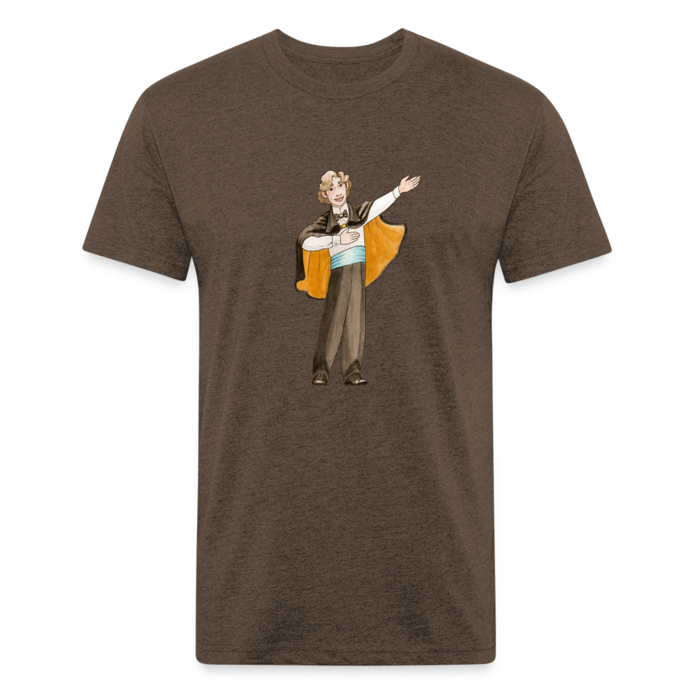 Opera Andy Fitted Cotton/Poly T-Shirt - heather espresso