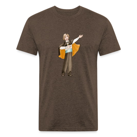 Opera Andy Fitted Cotton/Poly T-Shirt - heather espresso