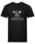 Fishhawk & Rocket Fitted Cotton/Poly T-Shirt - black